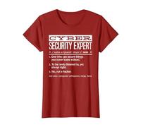 Cybersecurity Professional - Cybersecurity Definition Codificatore Maglietta, Donna, Mirtillo Rosso, L
