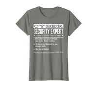 Cybersecurity Professional - Cybersecurity Definition Codificatore Maglietta, Donna, Verde Militare mélange, 3XL
