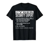 Cybersecurity Professional - Cybersecurity Definition Codificatore Maglietta, Uomo, Nero, 5XL