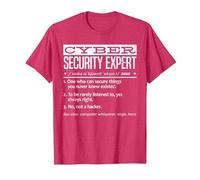 Cybersecurity Professional - Cybersecurity Definition Codificatore Maglietta, Uomo, Rosso mélange, 3XL