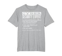 Cybersecurity Professional - Cybersecurity Definition Codificatore Maglietta, Uomo Taglie Grandi, Grigio Melange, 2X Tall