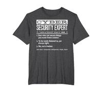 Cybersecurity Professional - Cybersecurity Definition Codificatore Maglietta, Uomo Taglie Grandi, Grigio Scuro, 5X Tall