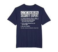 Cybersecurity Professional - Cybersecurity Definition Codificatore Maglietta, Uomo Taglie Grandi, Navy, 2X Tall