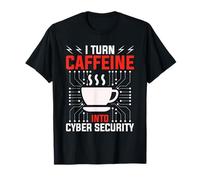 Cybersecurity Programmatore Professionale Caffeina Hacker Maglietta