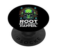 Cybersecurity Root Access Hacker Linux Pentest PopSockets PopGrip Adesivo