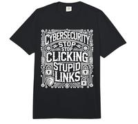 Cybersecurity Smetti di Fare clic sui collegamenti Sicurezza informatica Divertente Comfort Colors Adult Heavyweight T-Shirt
