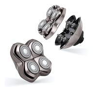 Cyberwork Pro 4 Replacement Shaver Heads，Unisex Skull Shaver, Compatibile Con I Rasoi Pitbulls Gold PRO, Silver PRO, Platinum PRO E Butterfly Kiss PRO, Testa Di Ricambio Pro 4