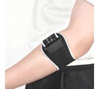 Cyberwork Tutore Epicondilite Gomito Regolabile Nero con Cuscinetto Amovibile, 1 Pezzo Gomitiera per Epicondilite e Tendinite, Supporto per Tennis Elbow Uomo Donna, Fascia Compressione Traspirante