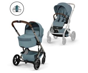 Cybex Duo Balios S Lux Con Navicella Richiudibile Stormy Blue