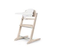 CYBEX Set Seggiolone IRIS Gold 3in1, Crescere con il Bambino, 6 Mesi - 99 Anni, Incl. Set Bambino e Vassoio, Legno di Faggio/Plastica, Tutto Naturale