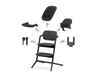CYBEX GOLD - Seggiolone Pappa Lemo 4 in 1 Set - Stunning Black