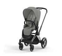 CYBEX PLATINUM - Passeggino Priam Mirage Grey Con Telaio Chrome Black + Coprigambe (OMAGGIO)
