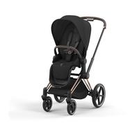 CYBEX PLATINUM - Passeggino Priam Sepia Black Con Telaio Rosegold + Coprigambe (OMAGGIO)