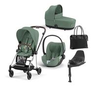 CYBEX PLATINUM - Trio Mios Leaf Green Con Telaio Chrome Brown e Base T + Borsa (OMAGGIO)