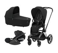 Cybex Platinum Trio Priam con Cloud T Plus Chrome Black Details - Sepia Black