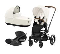 Cybex Platinum Trio Priam con Cloud T Plus Chrome Brown Details - Off White