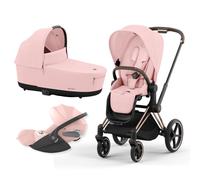 Cybex Platinum Trio Priam con Cloud T Plus Rose Gold - Peach Pink
