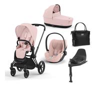 CYBEX PLATINUM - Trio Priam Peach Pink con Telaio Matt Black e Base T + Borsa (OMAGGIO)