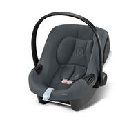 CYBEX Seggiolino Auto Aton B2 i-Size con Base One, Dalla nascita a circa 24 mesi, Max. 13 kg, Con Base ISOFIX e Riduttore per Neonati, Compatibile con SensorSafe, Steel Grey