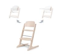CYBEX Set Seggiolone IRIS Gold 3in1, Crescere con il Bambino, 6 Mesi - 99 Anni, Incl. Set Bambino e Vassoio, Legno di Faggio/Plastica, Tutto Naturale