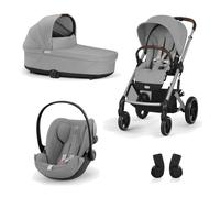 Cybex - Trio Balios S Lux con Cloud G I size Plus - Stone Grey + Seggiolino Auto Cloud G I-Size Plus