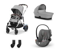 Cybex - Trio E Gazelle S Con Cloud G Isize Plus, Stone Grey Con Seggiolino Auto Lava Grey
