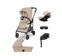 CYBEX - Trio Melio Almond Beige con Base G3, Adattatori e Navicella OMAGGIO