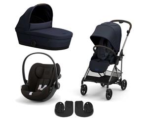 Cybex - Trio Melio Con Cloud G Isize, Ocean Blue Con Cloud G Magic Black