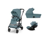 CYBEX - Trio Melio Stormy Blue con Navicella e Seggiolino Auto G3 I-Size