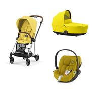 Cybex - Trio Mios 2023 Con Seggiolino Auto Cloud Z2 Isize Plus - Mustard Yellow Con Telaio Chrome Brown