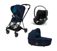 Cybex - Trio Mios 2025 Con Seggiolino Auto Cloud T Isize - Nautical Blue-Telaio Matt Black-Cloud T Sepia Black