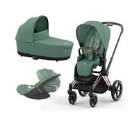 Cybex -Trio Priam 2025 Con Cloud T Isize - Leaf Green + Telaio Rosegold