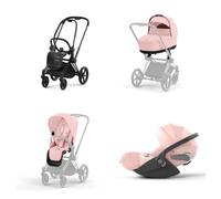 Cybex -Trio Priam 2025 Con Cloud T Isize - Peach Pink + Telaio Matt Black