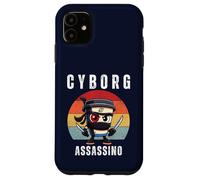Cyborg Cappuccino Assassino Italiano Brainrot Meme Bambini Ragazzi Custodia per iPhone 11