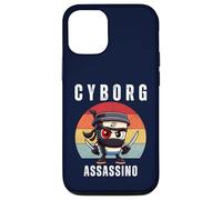 Cyborg Cappuccino Assassino Italiano Brainrot Meme Bambini Ragazzi Custodia per iPhone 12/12 Pro