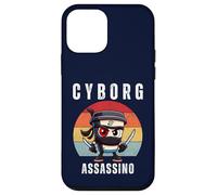 Cyborg Cappuccino Assassino Italiano Brainrot Meme Bambini Ragazzi Custodia per iPhone 12 mini