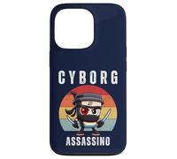 Cyborg Cappuccino Assassino Italiano Brainrot Meme Bambini Ragazzi Custodia per iPhone 13 Pro