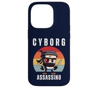 Cyborg Cappuccino Assassino Italiano Brainrot Meme Bambini Ragazzi Custodia per iPhone 14 Pro
