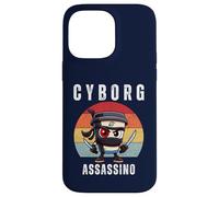 Cyborg Cappuccino Assassino Italiano Brainrot Meme Bambini Ragazzi Custodia per iPhone 14 Pro Max