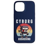 Cyborg Cappuccino Assassino Italiano Brainrot Meme Bambini Ragazzi Custodia per iPhone 15