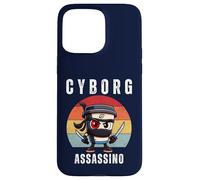 Cyborg Cappuccino Assassino Italiano Brainrot Meme Bambini Ragazzi Custodia per iPhone 15 Pro Max