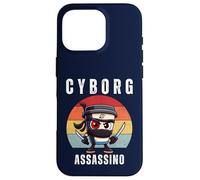 Cyborg Cappuccino Assassino Italiano Brainrot Meme Bambini Ragazzi Custodia per iPhone 16 Pro