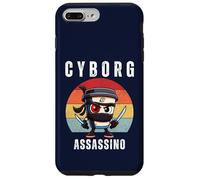 Cyborg Cappuccino Assassino Italiano Brainrot Meme Bambini Ragazzi Custodia per iPhone 7 Plus/8 Plus
