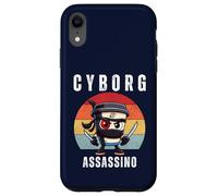 Cyborg Cappuccino Assassino Italiano Brainrot Meme Bambini Ragazzi Custodia per iPhone XR