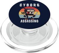 Cyborg Cappuccino Assassino Italiano Brainrot Meme Bambini Ragazzi PopSockets PopGrip per MagSafe