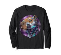 Cyborg Cyberpunk Capybara Cybernetic per Uomini Donne Bambini Maglia a Manica