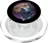Cyborg Cyberpunk Capybara Cybernetic per Uomini Donne Bambini PopSockets PopGrip per MagSafe