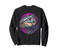 Cyborg Cyberpunk Capybara Cybernetic Uomini Donne Bambini Felpa