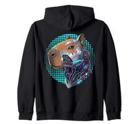 Cyborg Cyberpunk Capybara Cybernetic Uomini Donne Bambini Felpa con Cappuccio