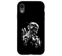 Cyborg Soldier - Vintage Graphic Robot Amante Custodia per iPhone XR